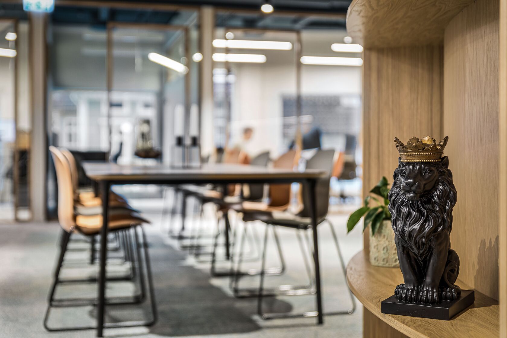 Løvestatue i Nøstet